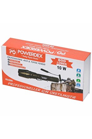 powerdex 10w Şarjlı Avcı Feneri Pd-8200