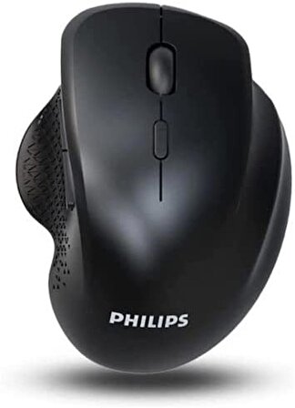 Philips SPK7624 / m624 Bluetooth Ve Kablosuz Oyuncu Mouse 1600 dpi'ye Kadar 3 Kademe Hızlı Dizüstü Bilgisayar İçin 2,4 GHZ Kablosuz Optik Fare 6 Düğmeli 10 Metrelik Çalışma Mesafesi