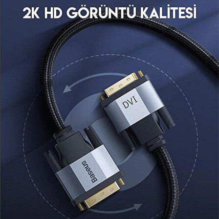 Baseus Enjoyment Series DVI to DVI HDTV Projeksiyon Kablo 3 mt CAKSX-S0G