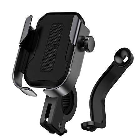Baseus Armor Motorsiklet Telefon Tutucu Siyah