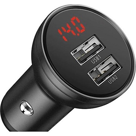 Baseus 24W 4.8A Çİft Usb Hızlı Araç Şarjı Araç Çakmaklık Şarjı Hızlı Şarj Başlık