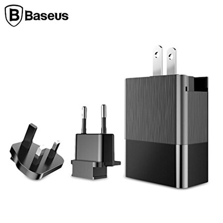 Baseus Ccall-Gj01 Universal Hızlı Şarj Aleti Siyah