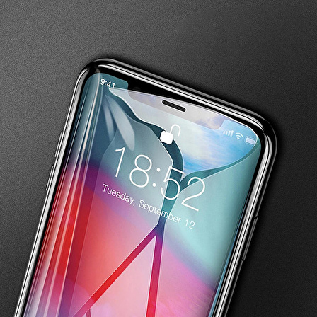 Baseus İPhone 11 Pro-X,XS 3D Full Kaplama Kırılmaz Cam Koruyucu Tempered Glass Screen Protector