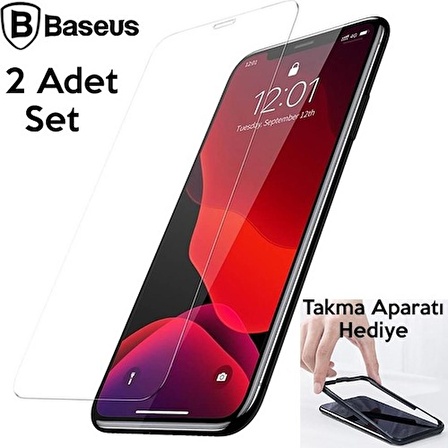 Baseus iPhone 11 Pro Tempered Cam Ekran Koruyucu 2 Adet Set Sgapıph58-Ls02