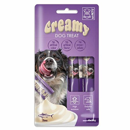 M-Pets Köpek Ödülü Creamy Ton Balıklı 4 x 15 Gr