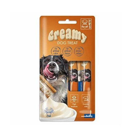 M-Pets Köpek Ödülü Creamy Yengeçli 4 x 15 Gr