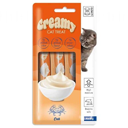 M-Pets Creamy Yengeçli Kedi Ödülü 4x15 Gr