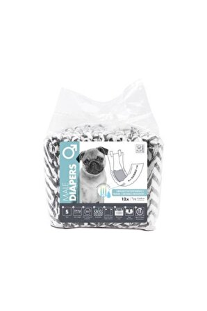 M-Pets Diapers 12'Li Dişi Köpekler için Külot S
