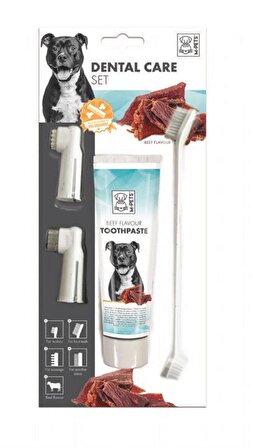 M-Pets Köpekler İçin Diş Macunu Fırça Seti