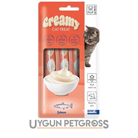 M-Pets Creamy Somon Kedi Ödülü 4x15 Gr