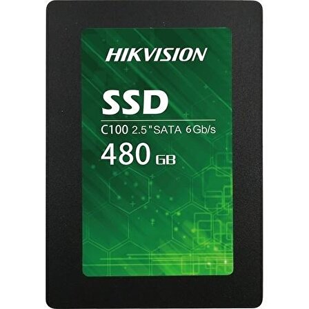 Hikvision C100 2.5 İnç 480 GB Sata 3.0 470 MB/s 550 MB/s SSD 