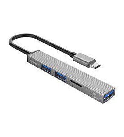 Orico Type-C to 3 Portlu USB 3.0 Çoklayıcı TF Micro SD Kart Okuyucu Hub