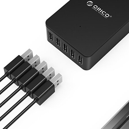 Orico USB 40 Watt Hızlı Şarj Aleti Siyah