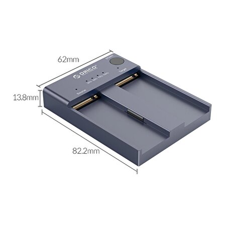 ORICO USB3.1 Gen2 M.2 NVMe SSD Duplicator Disk Klonlama Çoğaltma Adaptörü