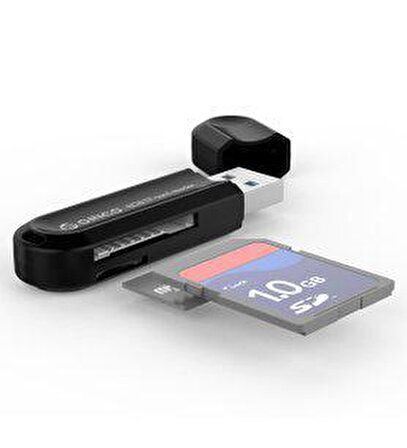 Orico CRS21 USB 3.0 SD TF Micro SD Kart Okuyucu Siyah