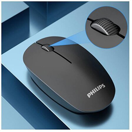 Philips SPK7221 M221 1600 Dpi Kablosuz Mouse Siyah