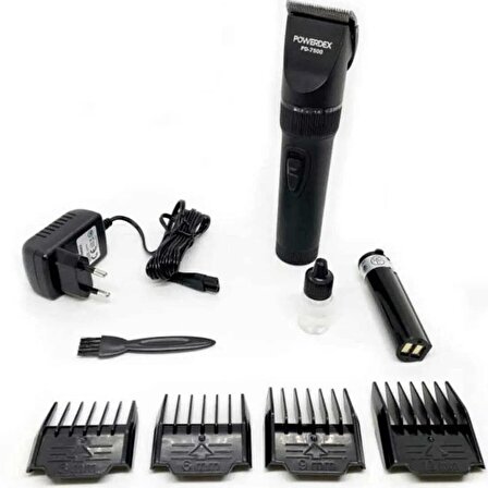 Powerdex PD-7500 4 Başlıklı Profesyonel Şarjlı Kuru Saç-Sakal Çok Amaçlı Tıraş Makinesi 
