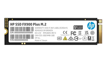 HP FX900 Plus 4TB 7400MB-6500MB/s M.2 2280 PCIe Gen4x4 NVMe 1.4 Gaming SSD 7F619AA