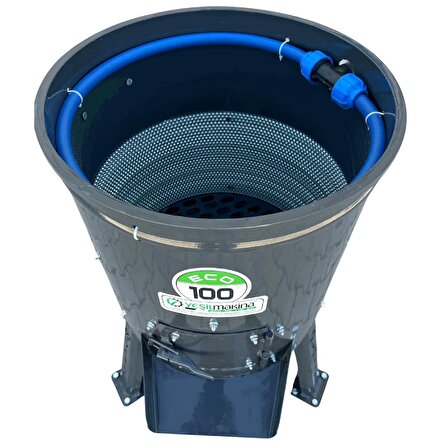 Yeşil ECO100 220V 50KG/100L Rendeli Sabit Devir Ceviz Soyma Makinası