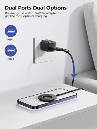 Joyroom 15W İphone Ve Airpods Uyumlu Magnetik Wireless Şarj Aleti