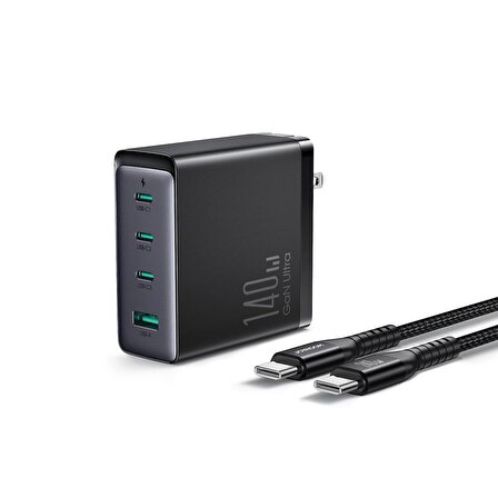 Joyroom USB - Type-C 40 Watt Hızlı Şarj Aleti Siyah