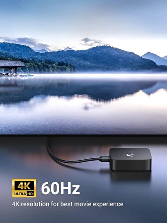 UGREEN 90 Derece Açılı 4K HDMI Kablo 1 Metre