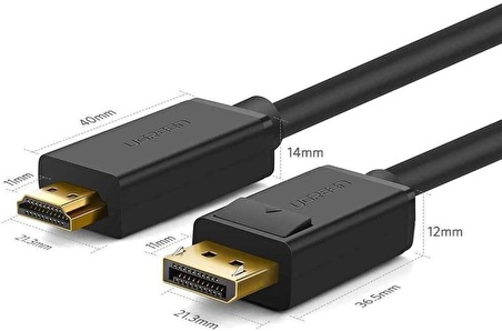 Ugreen 4K Displayport HDMI Dönüştürücü Kablo 1.5 Metre