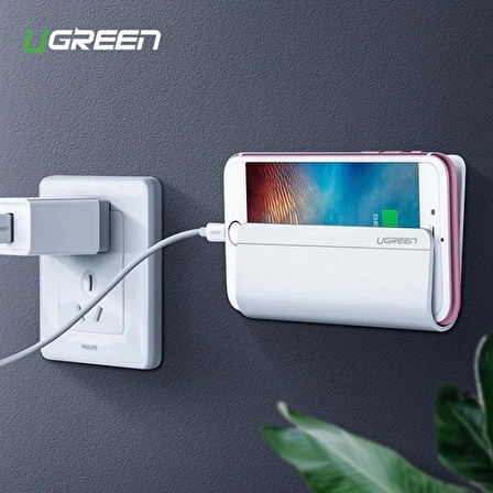 Ugreen Duvara Sabitlenen Yapışkanlı Telefon Şarj Tutucu