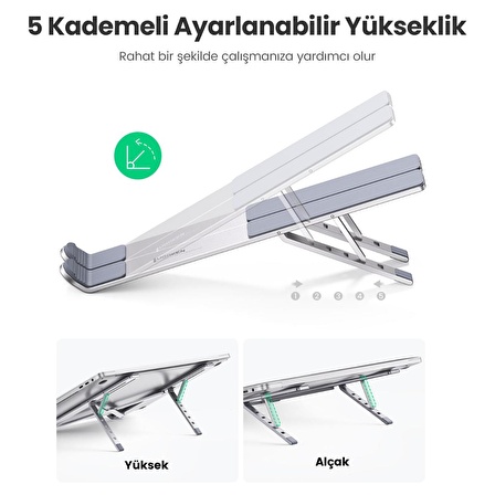 Ugreen 8-17,3 inç Katlanabilir Alüminyum Notebook Standı