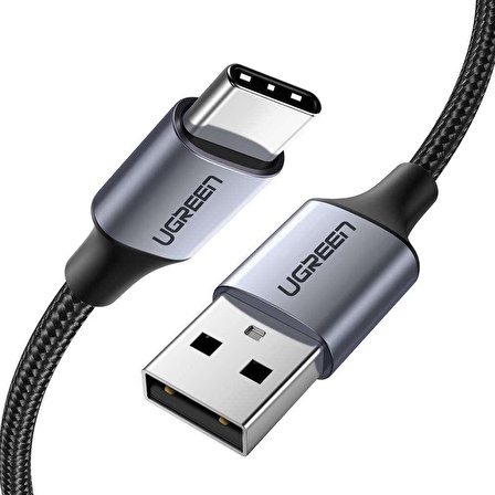 Ugreen Örgülü USB Type-C Şarj ve Data Kablosu 1.5 Metre