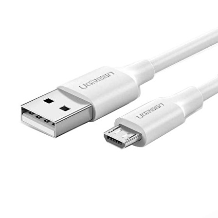 Ugreen Micro USB Data ve Şarj Kablosu Beyaz 50 CM