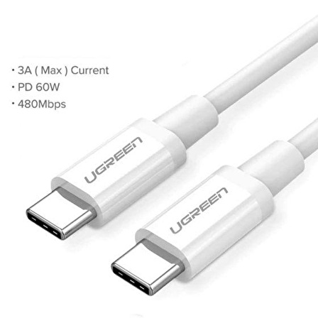 Ugreen Type-C to Type-C Hızlı Şarj ve Data Kablosu 2 Metre