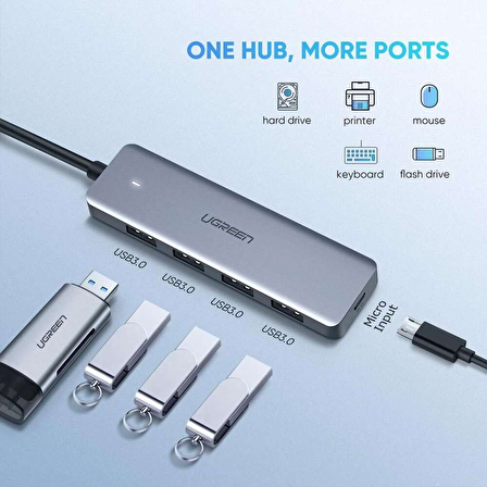 Ugreen Type-C 4 Port USB 3.0 Hub Çoklayıcı