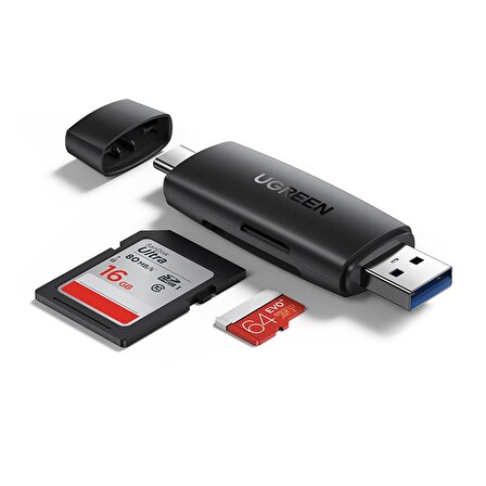 Ugreen Type-C ve USB 3.0 SD MicroSD Kart Okuyucu
