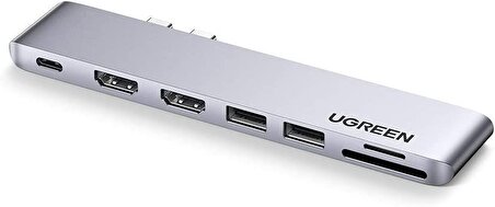 Ugreen Macbook Pro Air İçin Thunderbolt 3 Type-C HDMI USB 3.0 SD Kart Okuyucu Hub Adaptör