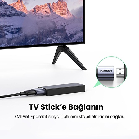 Ugreen Alüminyum 8K 60Hz Dişi to Dişi v2.1 HDMI Uzatma Birleştirme Aparatı