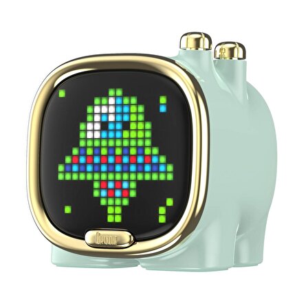 Divoom Zooe Yeşil 16x16 Piksel LED Ekranlı Taşınabilir Bluetooth Hoparlör