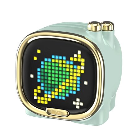 Divoom Zooe Yeşil 16x16 Piksel LED Ekranlı Taşınabilir Bluetooth Hoparlör