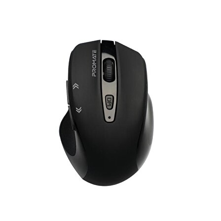 Promate Cursor Mouse Hassas, Hızlı Geri Dönüş Tuşlu Kablosuz 800/1200/1600 DPI Mouse