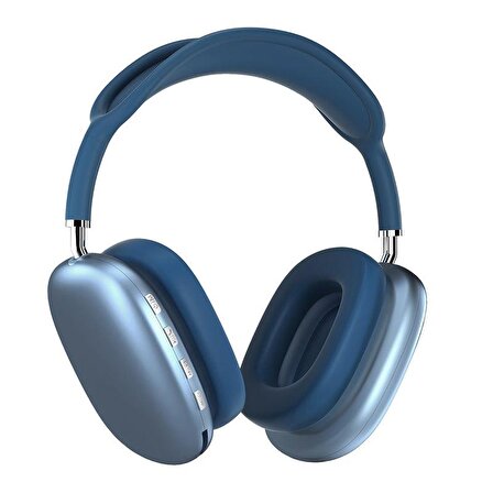 Promate AirBeat Bluetooth Kulaklık Yüksek Kaliteli Stereo Kablosuz Kulaküstü Kulaklık Mavi