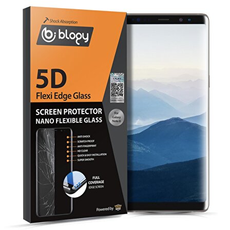 Buff Blogy Galaxy Note 8 Flexi Edge 5D Ekran Koruyucu