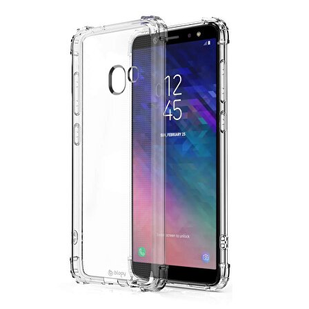 Blogy Galaxy A6 Crystal Fit Kılıf Crystal Clear