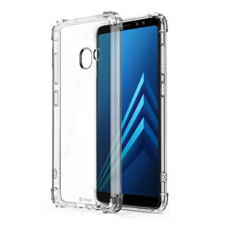 Blogy Galaxy A8 Crystal Fit Kılıf Crystal Clear