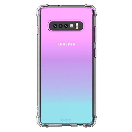 Blogy Galaxy S10 Plus Crystal Fit Kılıf Crystal Clear
