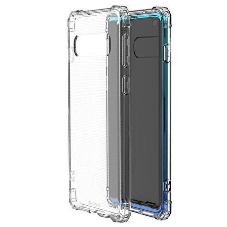 Blogy Galaxy S10 Plus Crystal Fit Kılıf Crystal Clear