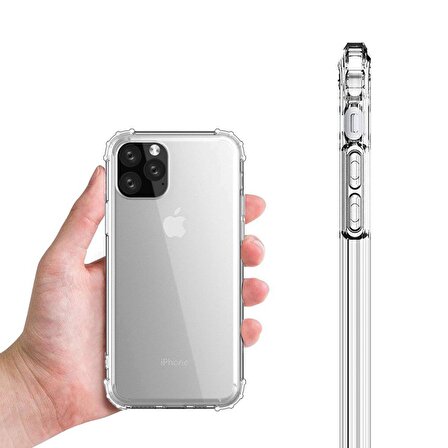 Buff Blogy iPhone 11 Pro Crystal Fit Kılıf Crystal Clear