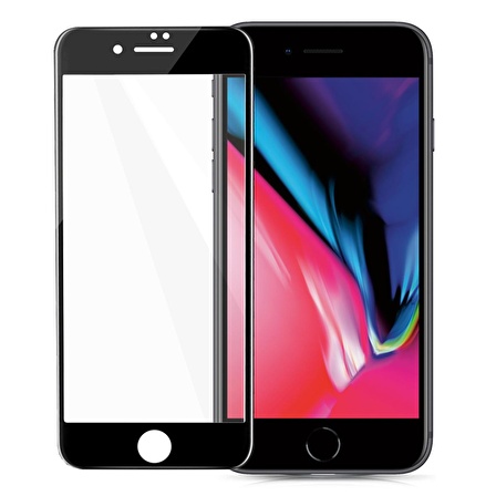 Buff Blogy iPhone 8 Plus / 7 Plus Flexi 5D Ekran Koruyucu Black