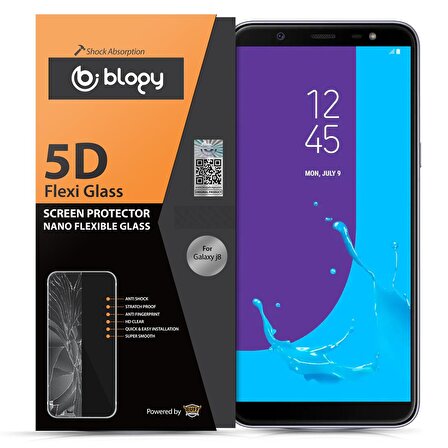 Buff Blogy Galaxy J8 Flexi 5D Ekran Koruyucu