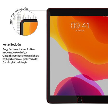 Blogy iPad Pro 10.2 Flexi Nano Ekran Koruyucu