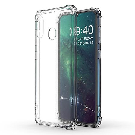 Blogy Galaxy A10s Crystal Fit Kılıf Crystal Clear